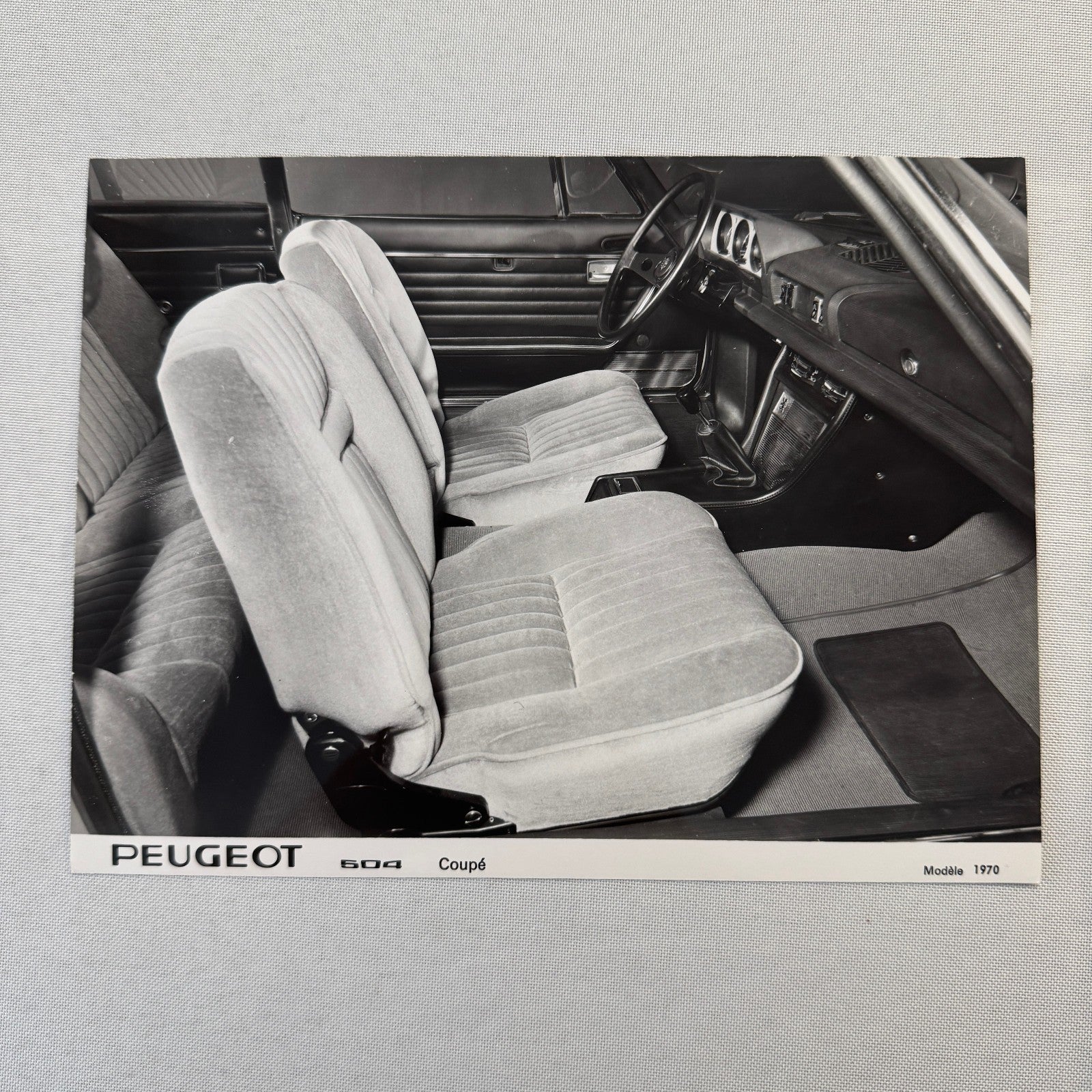 1970 Peugeot 504 Coupe Factory Press Photo Photograph Vintage