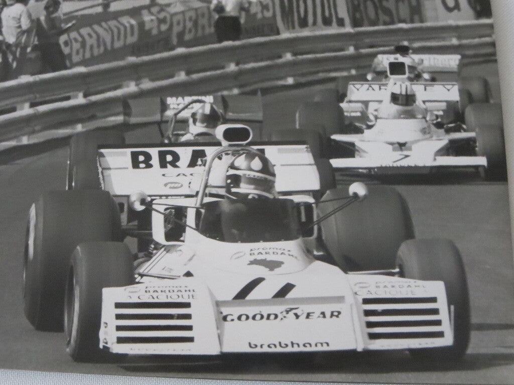 Vintage 1973 Monaco Grand Prix Photograph Photo - Denny Hulme Fittipaldi + 