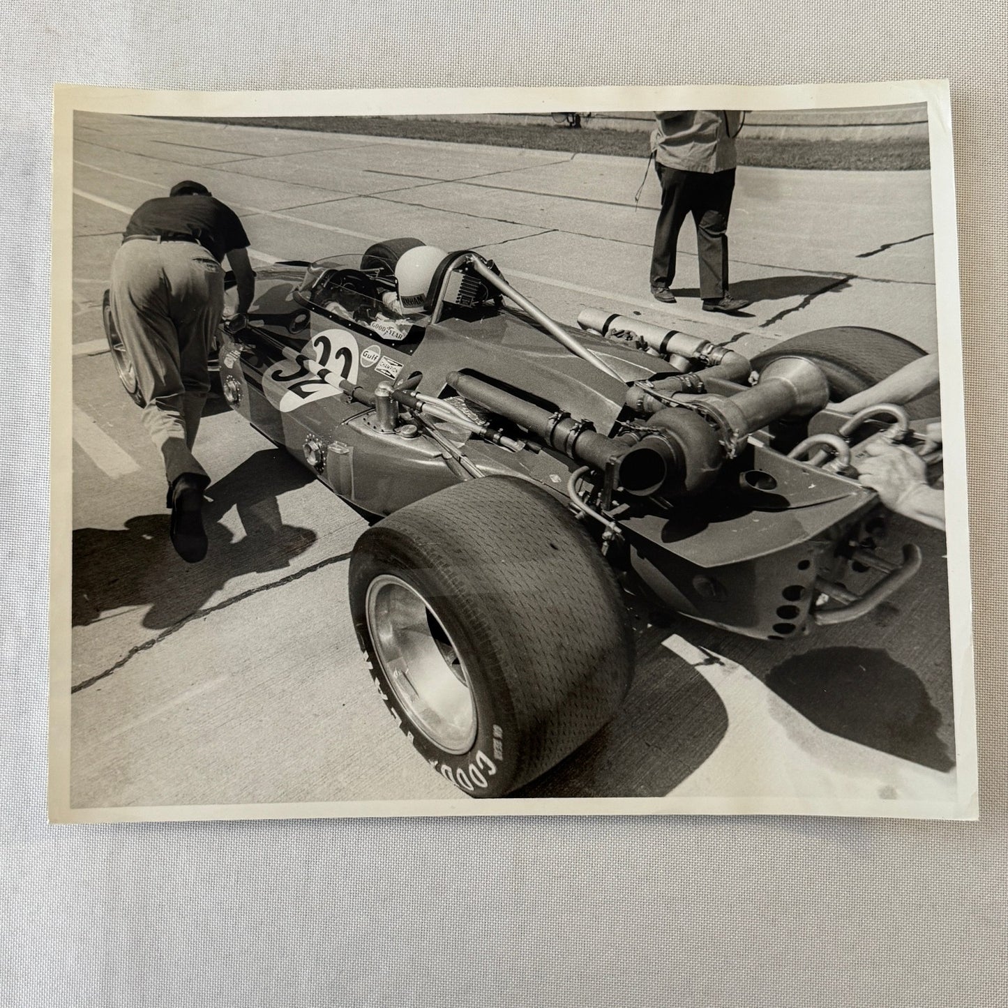 Vintage Racing Car Photo Photograph Print