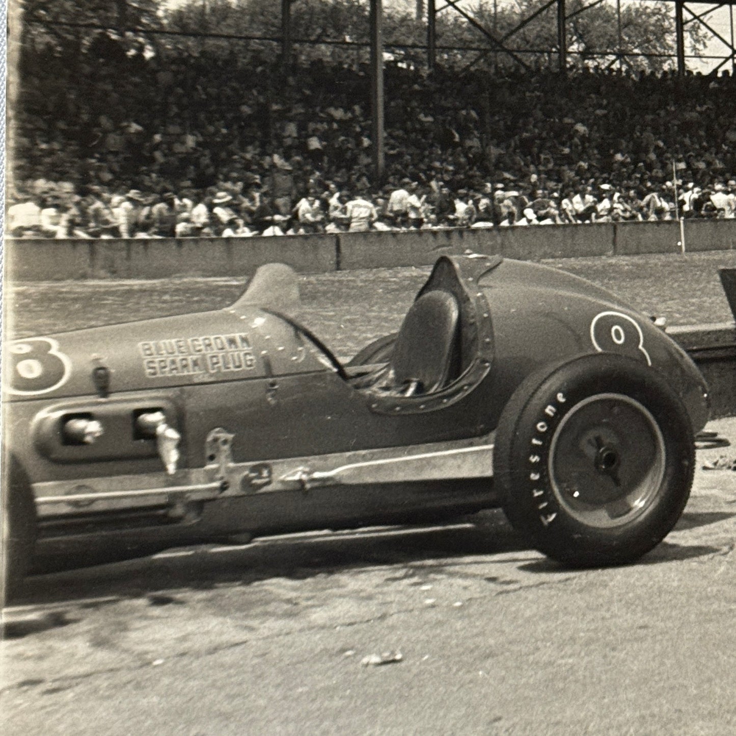 Vintage Racing Photo Photograph Unidentified Car MODERN PRINT
