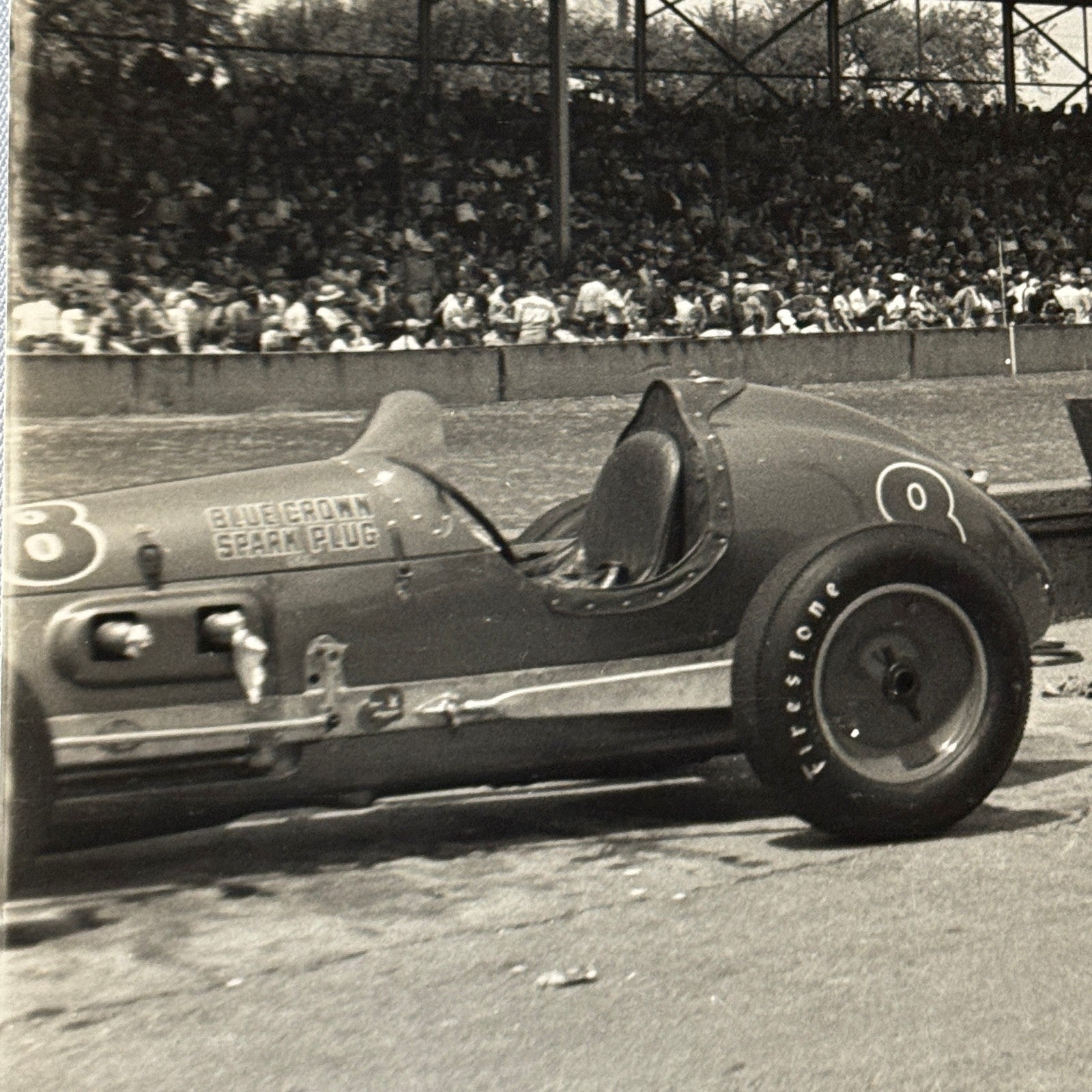 Vintage Racing Photo Photograph Unidentified Car MODERN PRINT