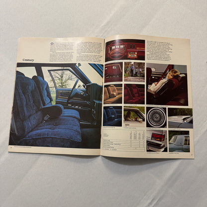1980 Buick Regal and Century Car Sales Brochure Catalog Advertising