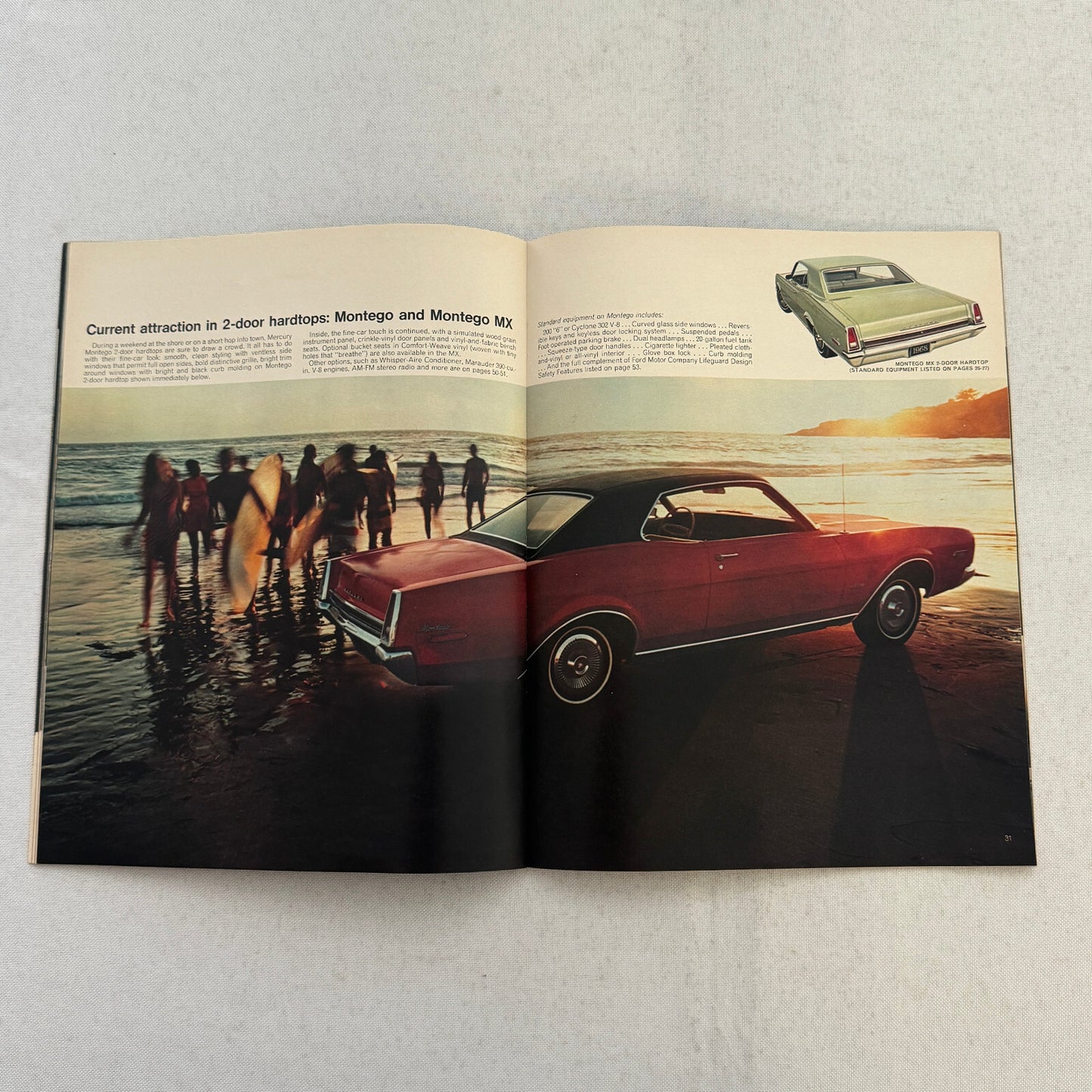 1968 Mercury Sales Brochure Catalog Montego Cyclone Cougar Marquis Montclair +