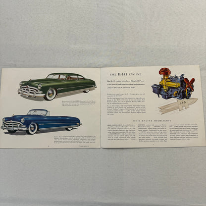 Hudson Hornet Car Sales Brochure Catalog Advertising Convertible Brougham Coupe