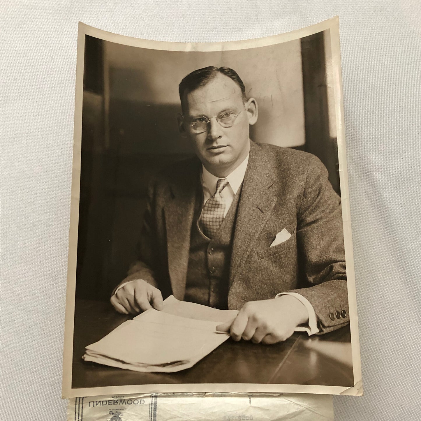 Press Photo Photograph Justice Judge Stephen S Jackson Mayor Laguardia