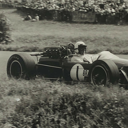 Vintage Racing Photo Photograph 1967 German Grand Prix Jack Brabham 
