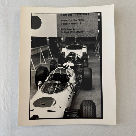 Vintage Honda Formula 1 Car Photo 1967 London UK Racing Show Photograph