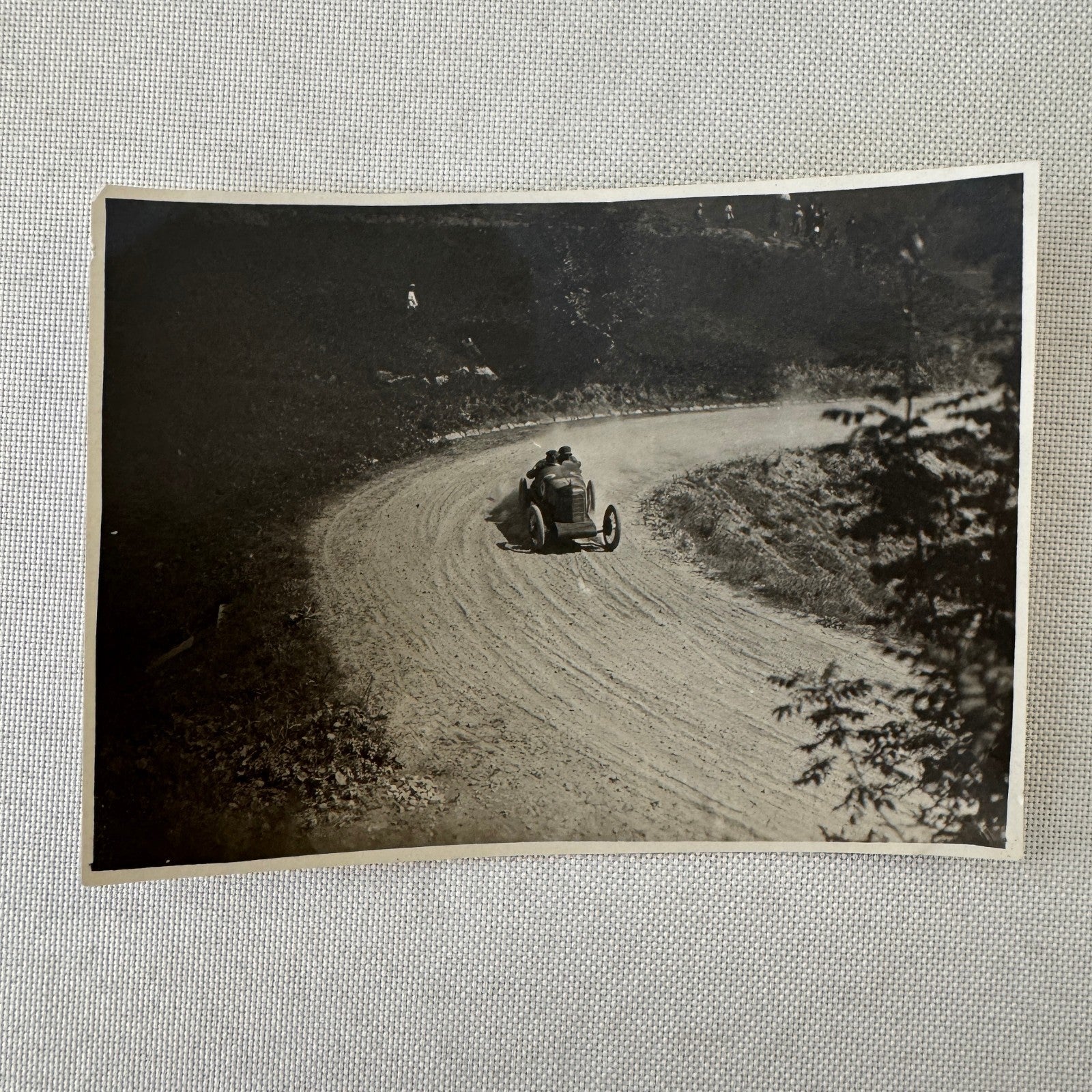Vintage Photograph Photo Print Early Racing Car Race Motorsports