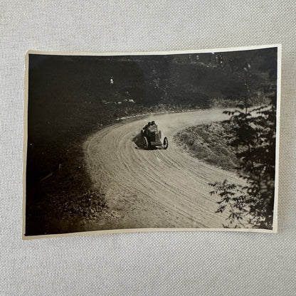 Vintage Photograph Photo Print Early Racing Car Race Motorsports