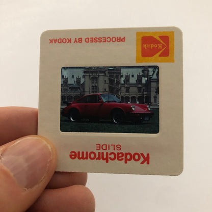 Porsche 911 Car 35mm Photo Slide Vintage 1981