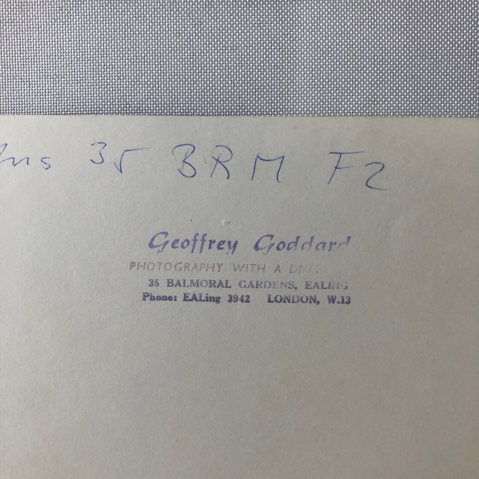 Vintage Racing Photo Photograph Print BRM Engine Lot of 5