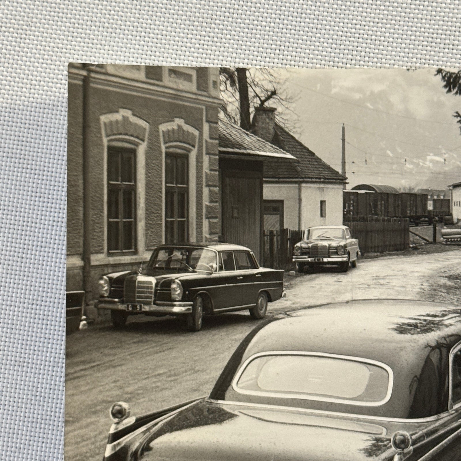 Cars on Street Mercedes Benz Porsche 356 Imperial Photo Photograph