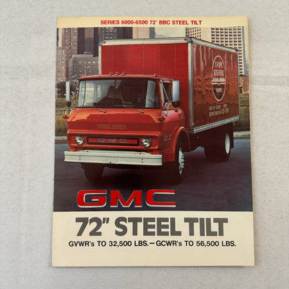GMC 72 Inch Steel Tilt Truck Sales Brochure Catalog Advertising