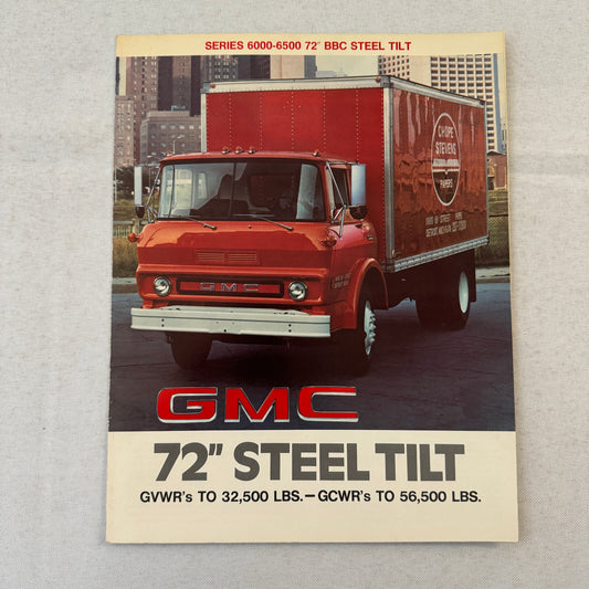 GMC 72 Inch Steel Tilt Truck Sales Brochure Catalog Advertising
