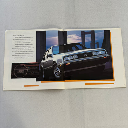 1987 Pontiac Car Sales Brochure Catalog Bonneville Grand Prix 6000 Safari Wagon