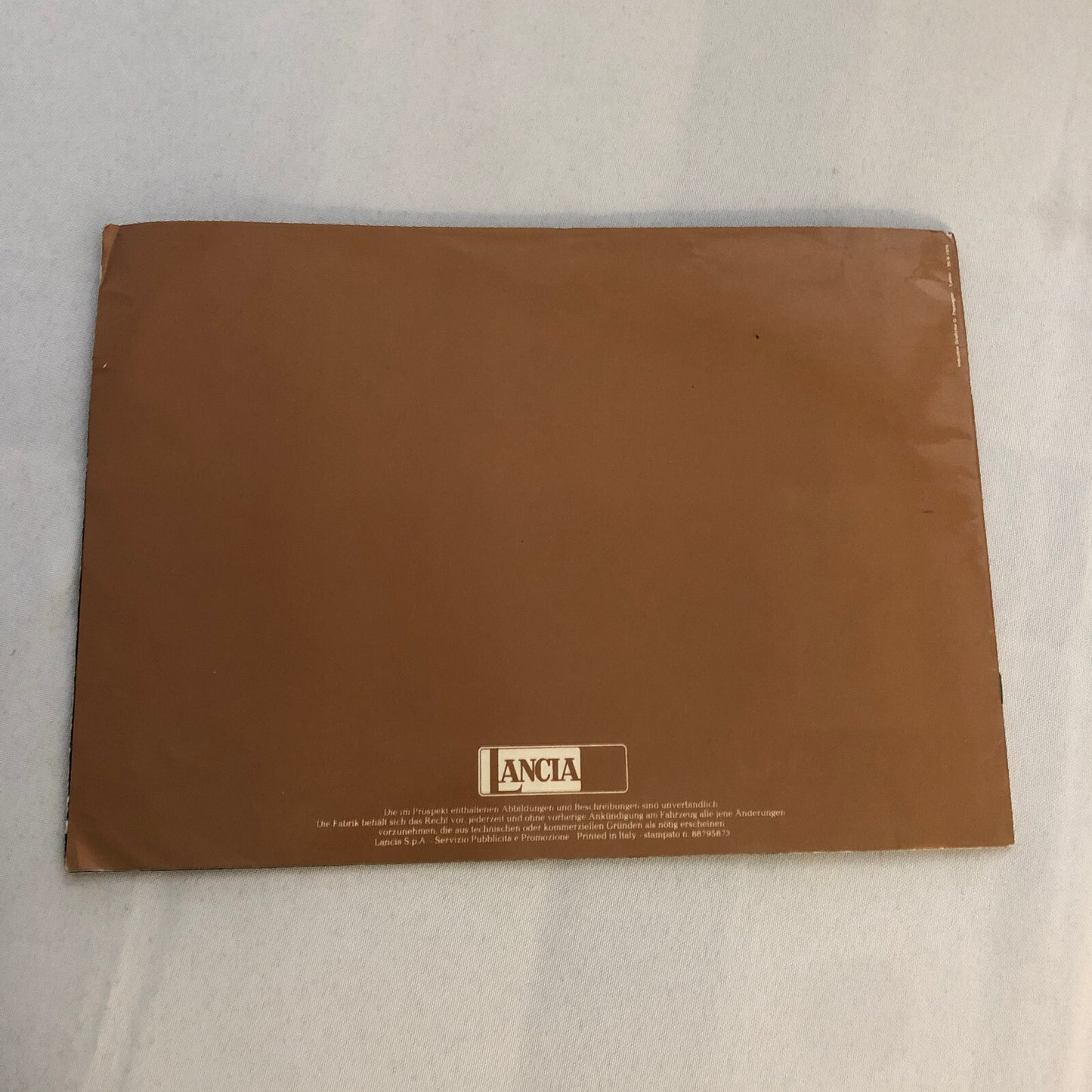 Lancia Gamma Berlina Car Sales Brochure Catalog GERMAN TEXT