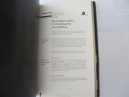 2002 Cadillac Escalade EXT Truck Press Kit Brochure Catalog 