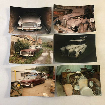 Vintage Humber Car Barn Find Junk Yard Car Part Photo Photograph Lot of 23 