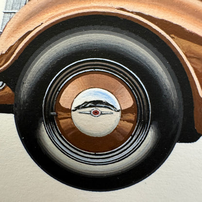 1934 Opel Cabriolet 2 Liter Car Illustration Art Drawing Hand Drawn