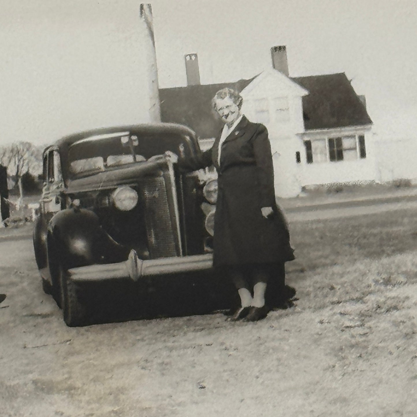 Vintage Car Automobile Photo Photograph Print Women with Vehicles