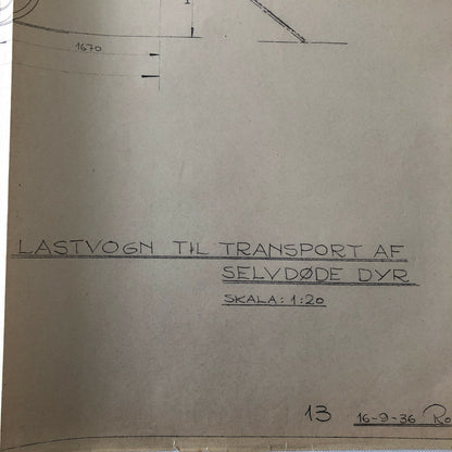 1936 Coachbuilder Truck Design Blueprint Rendering Blue Print 