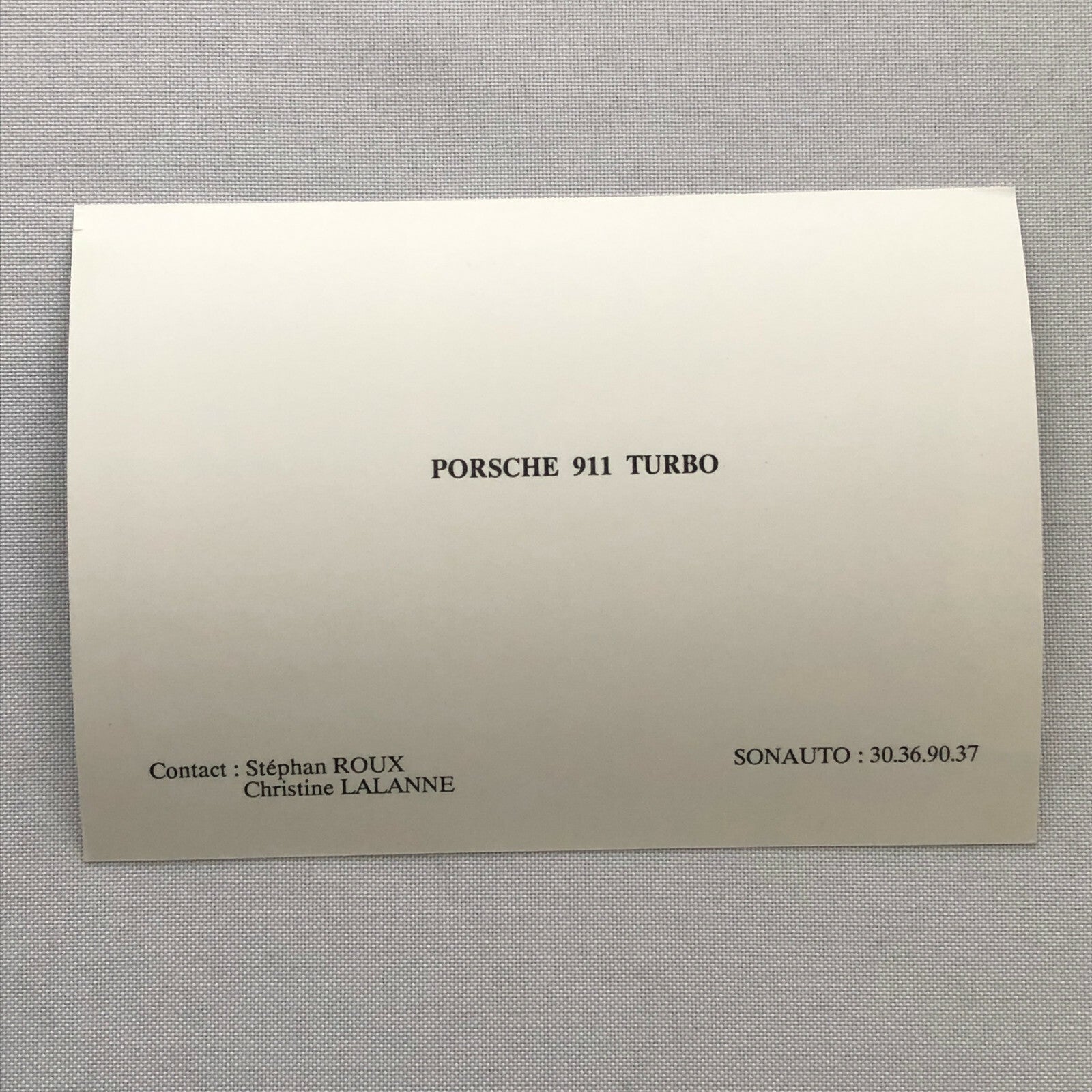 Porsche 911 Turbo Factory Press Photo Photograph Print 