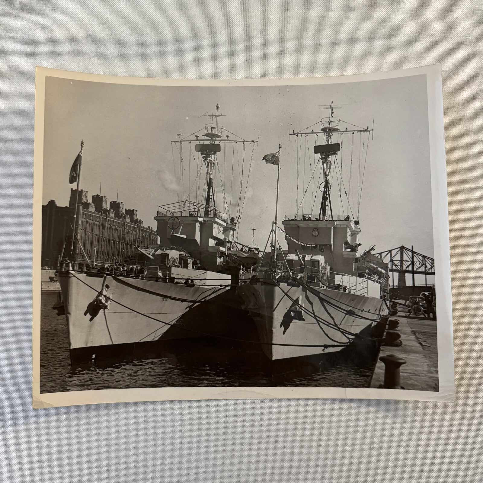 Royal Canadian Navy Ship Photo Photograph HMCS Wallaceburg HMCS Sault Ste Marie