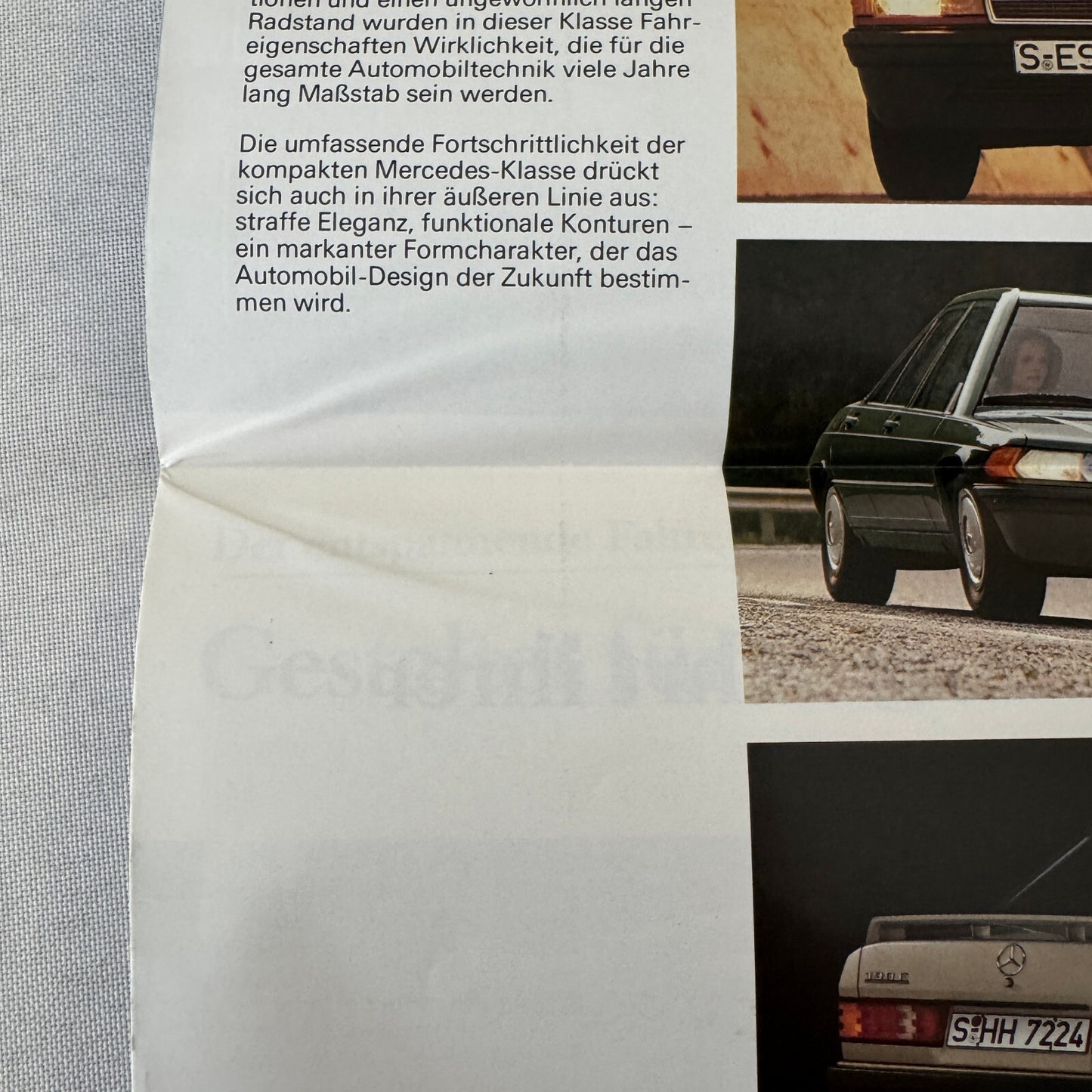 Mercedes Benz 190 Series Sales Brochure Catalog 190 D 190 E 190D 190E German