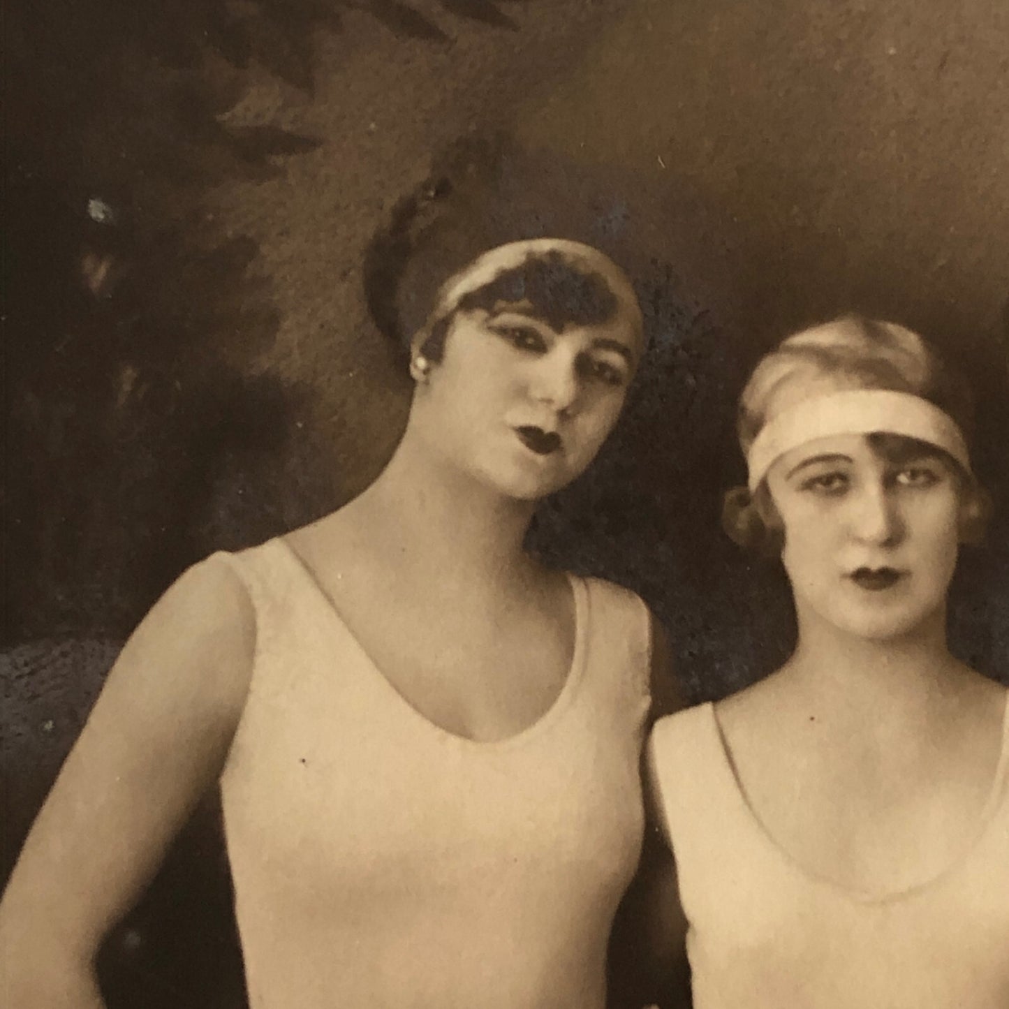 Circus Performers in Costume Real Photo Postcard Post Card RPPC Reading Sisters