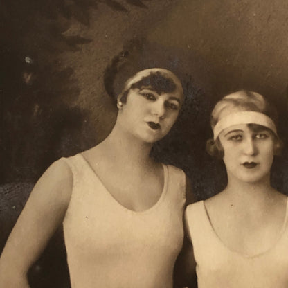 Circus Performers in Costume Real Photo Postcard Post Card RPPC Reading Sisters
