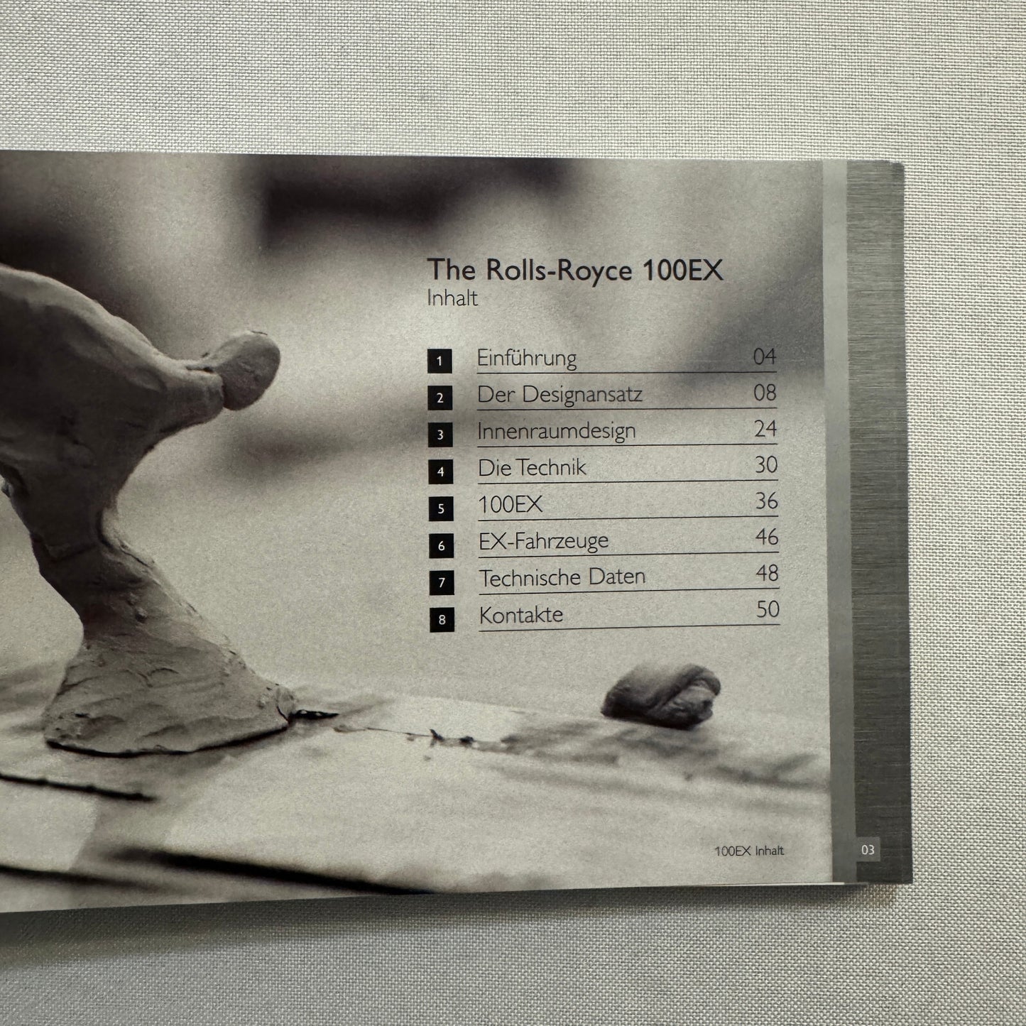 Rolls Royce 100EX Convertible Concept Car Press Kit Photo CD Hardbound German