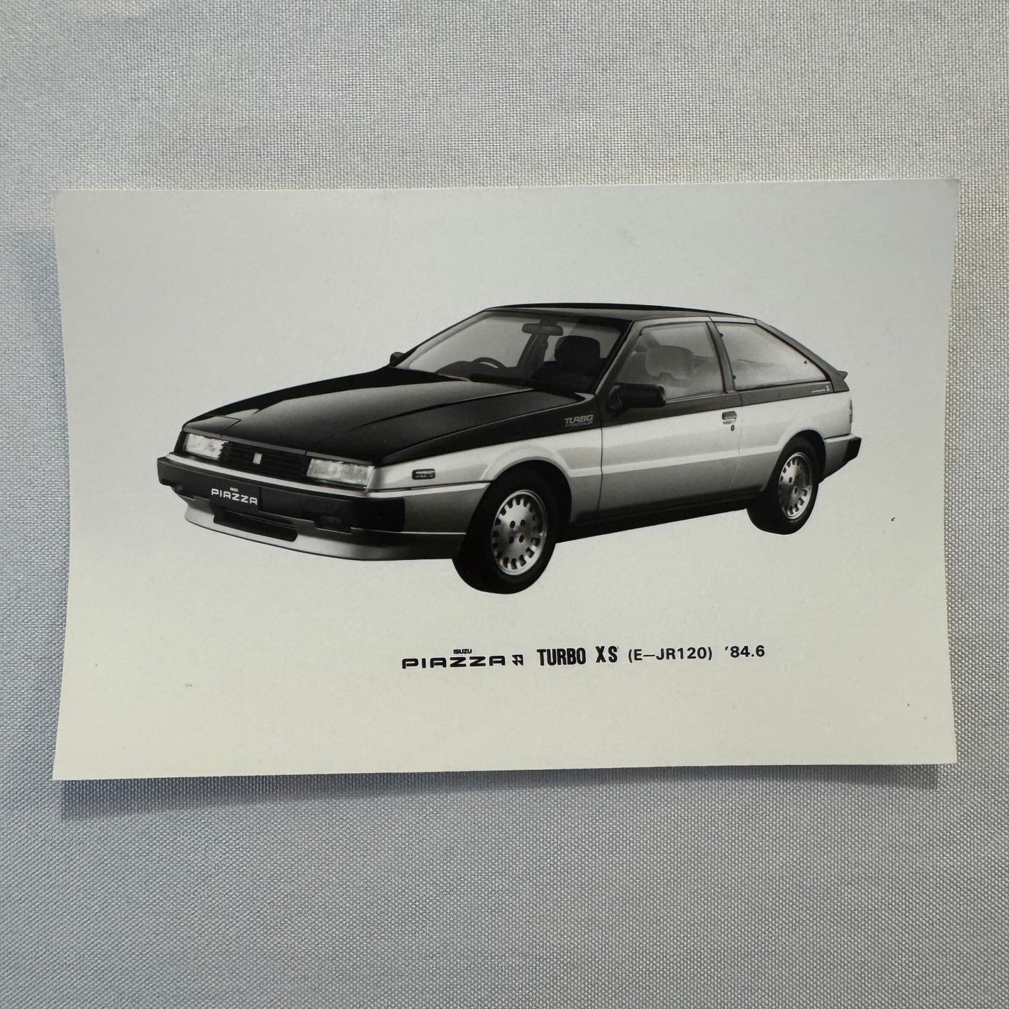 Vintage Isuzu Piazza Turbo XS Factory Press Photo Photograph Print