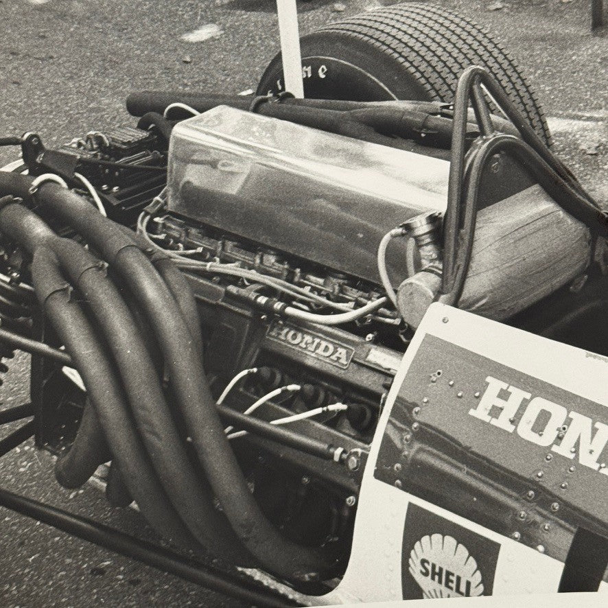Vintage Honda Racing Car Engine Photo Photograph Print Motor