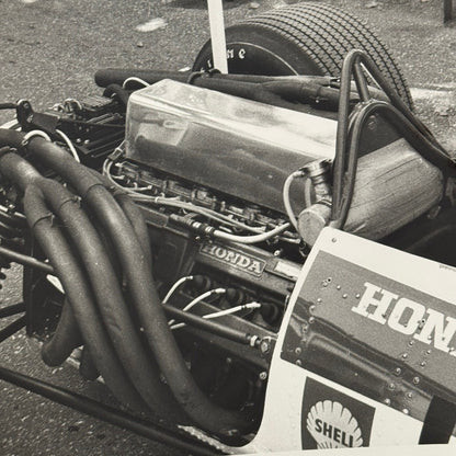 Vintage Honda Racing Car Engine Photo Photograph Print Motor