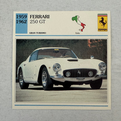 Ferrari Card Lot Ferrari 250 GTO Dino 246 GT F40 512 BB 212 Export 250 GT 365
