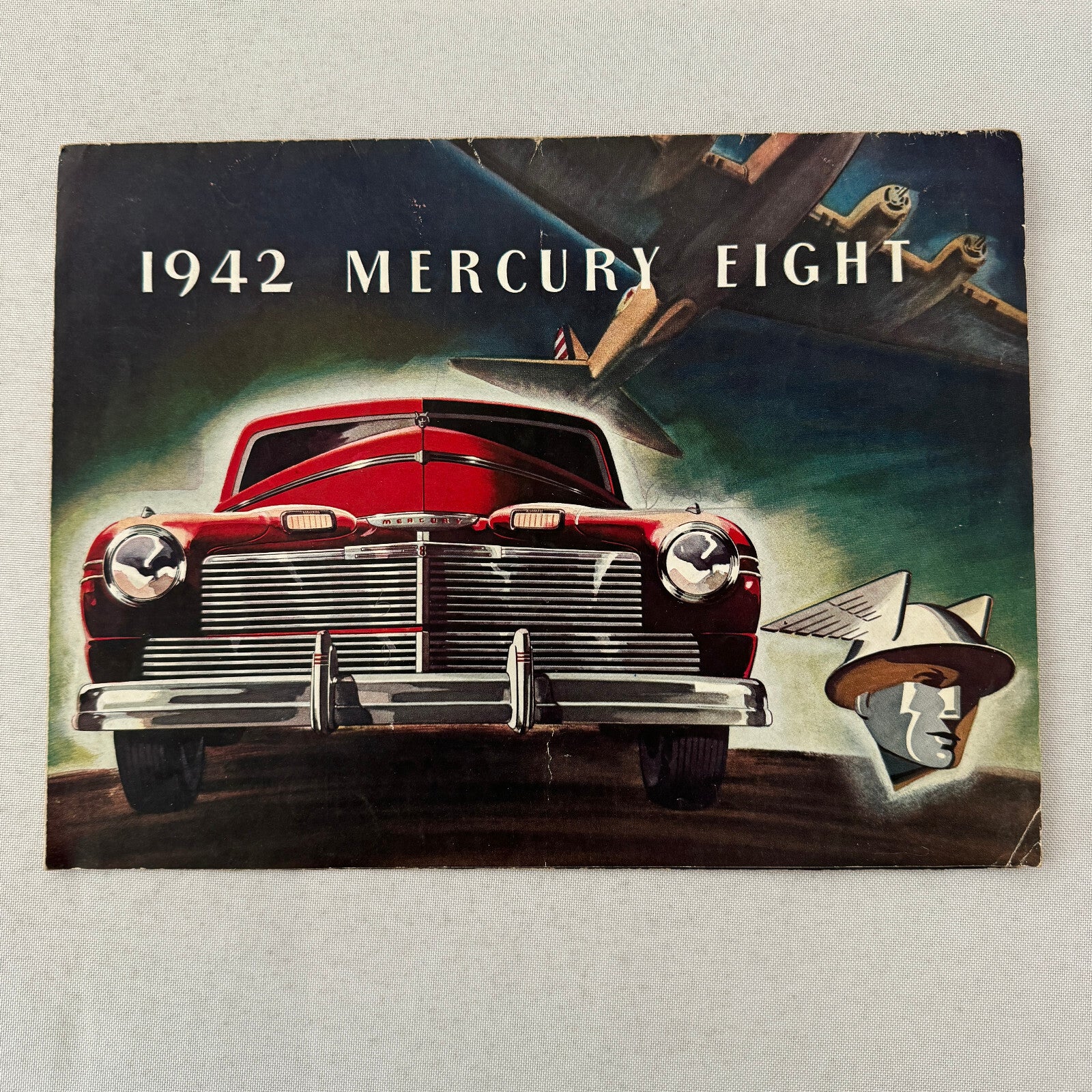 1942 Mercury Eight Car Sales Brochure Catalog Poster Coupe Town Sedan Canadian