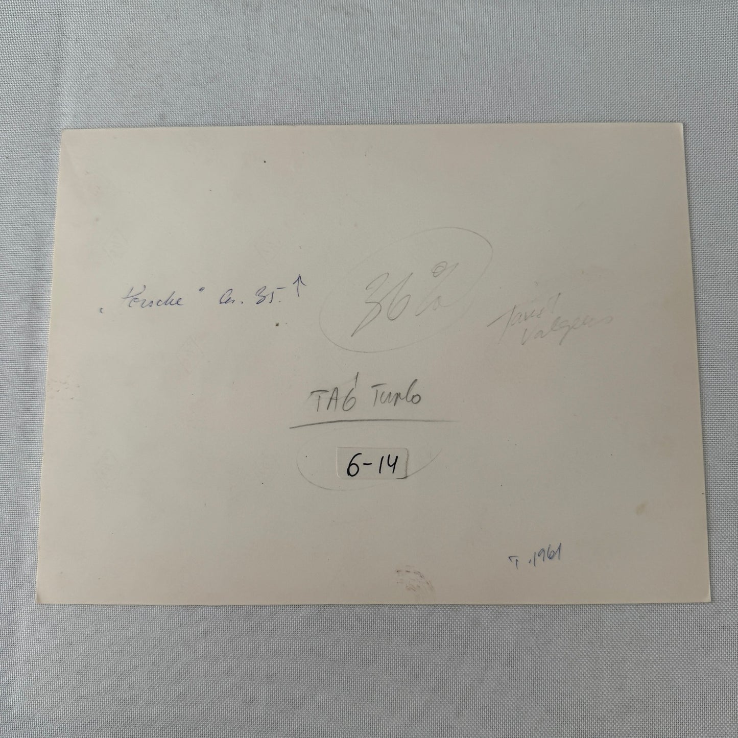 Porsche Racing Engine Photo Photograph Print Unidentified Vintage