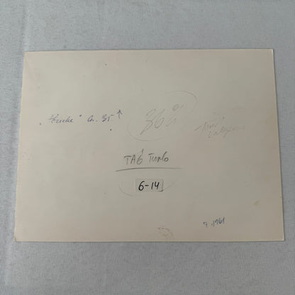 Porsche Racing Engine Photo Photograph Print Unidentified Vintage