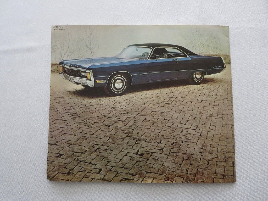 1971 Chrysler & Imperial Sales Brochure Catalog New Yorker Newport 300 + 