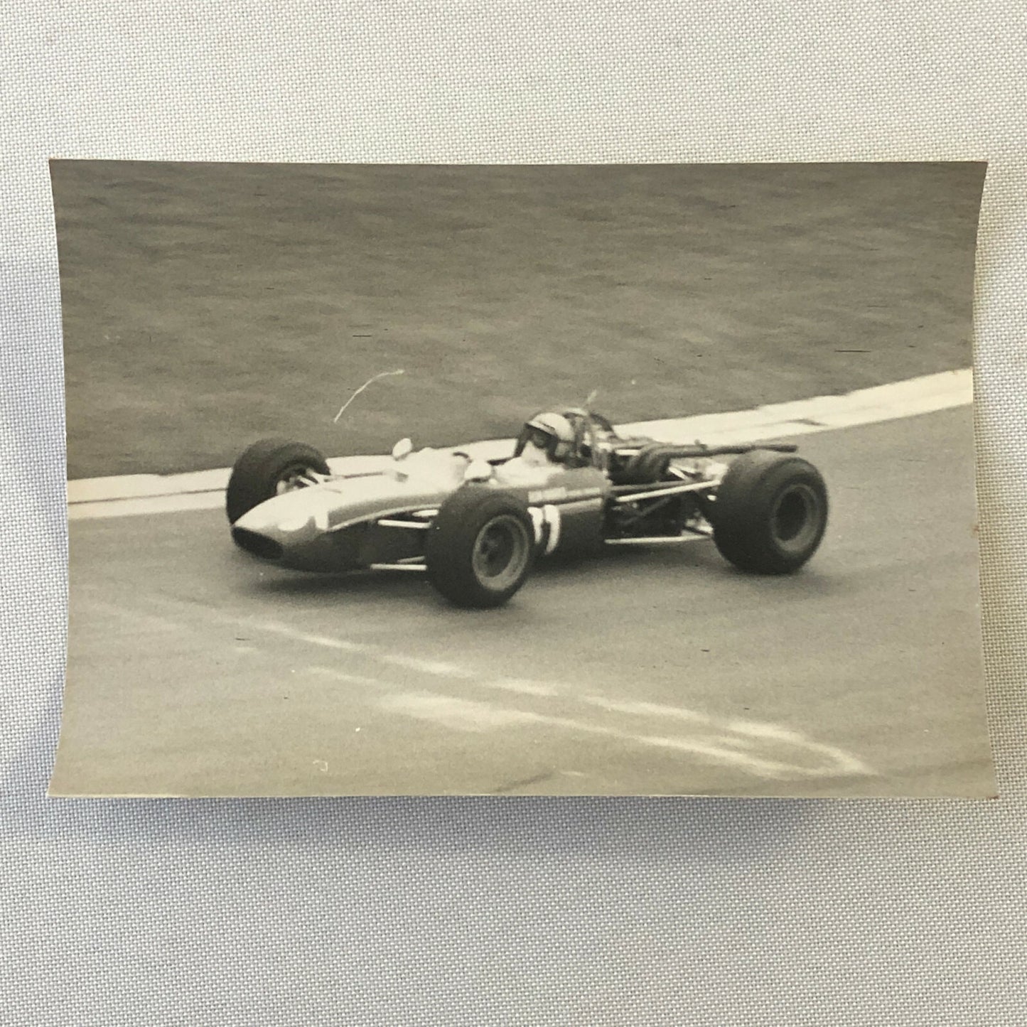 Vintage Car Racing Photo Photograph  1968 Crystal Palace Tecno Racing Team Car