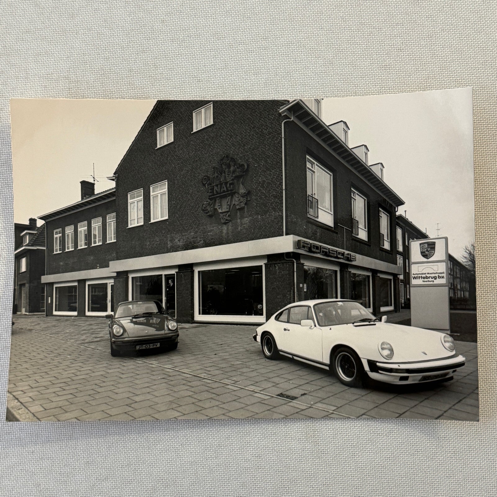 Porsche 911 at Dealership Photo Photograph Print Vintage 1988
