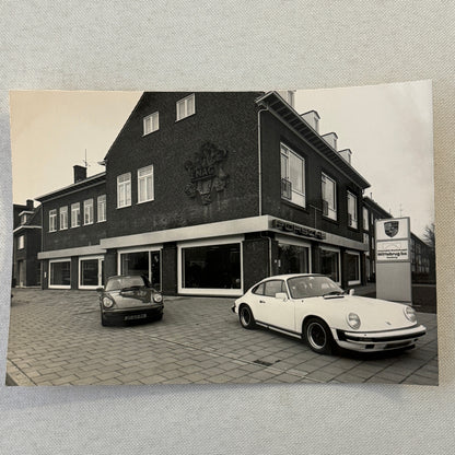 Porsche 911 at Dealership Photo Photograph Print Vintage 1988