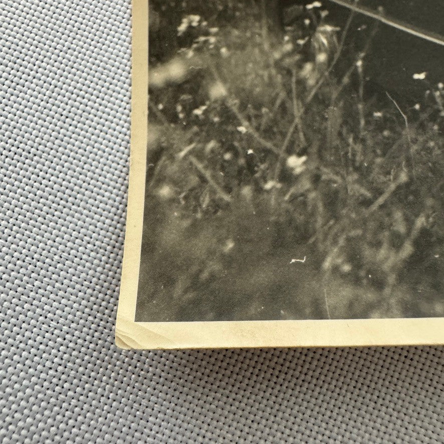 Vintage Photograph Man with Car Automobile Photo Print Unidentified