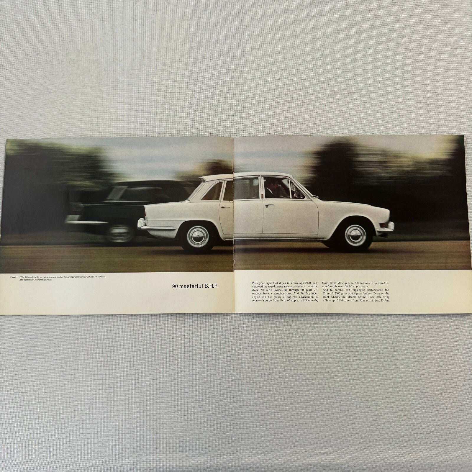 Triumph 2000 Car Sales Brochure Catalog Vintage Advertising