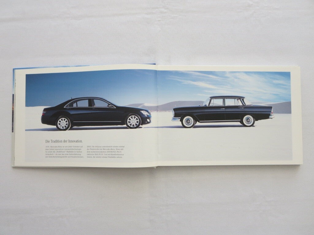 2005 Mercedes S Class Hardbound Sales Brochure Catalog GERMAN TEXT AMG 350 500
