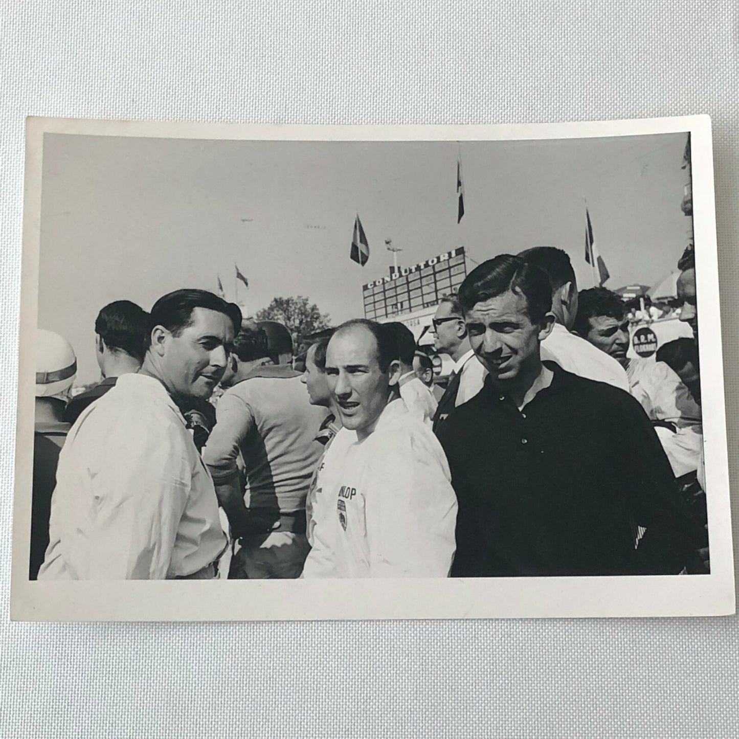 Vintage Grand Prix Racing Driver Photo Photograph Stirling Moss Tony Brooks + 