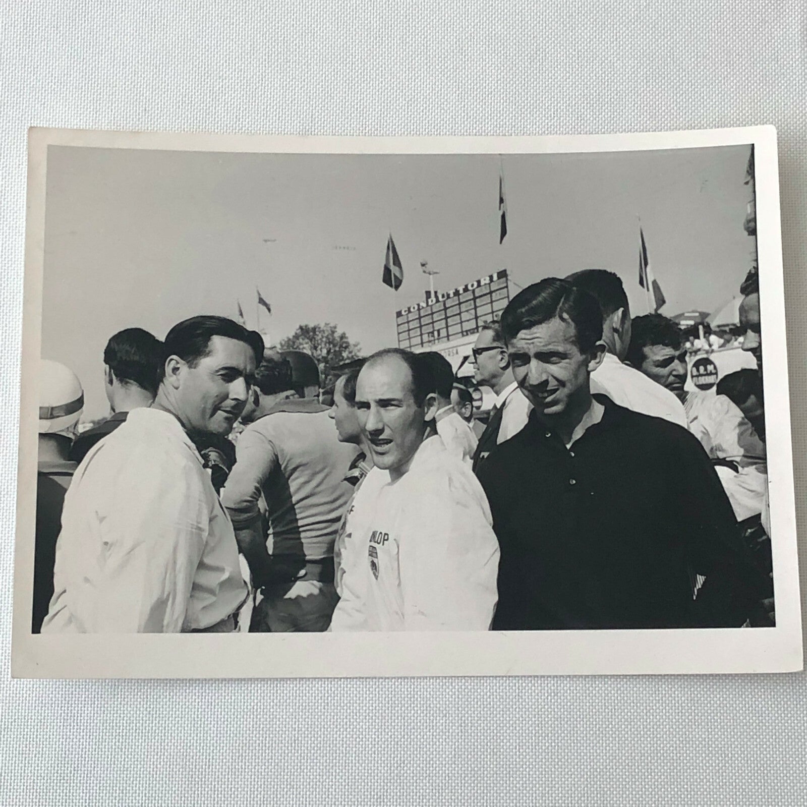 Vintage Grand Prix Racing Driver Photo Photograph Stirling Moss Tony Brooks + 