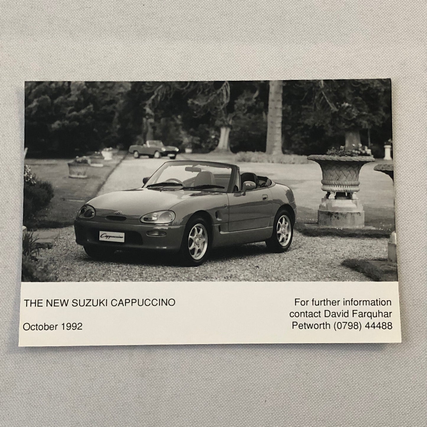 1992 1993 Suzuki Capuccino Car Factory Press Photo Photograph
