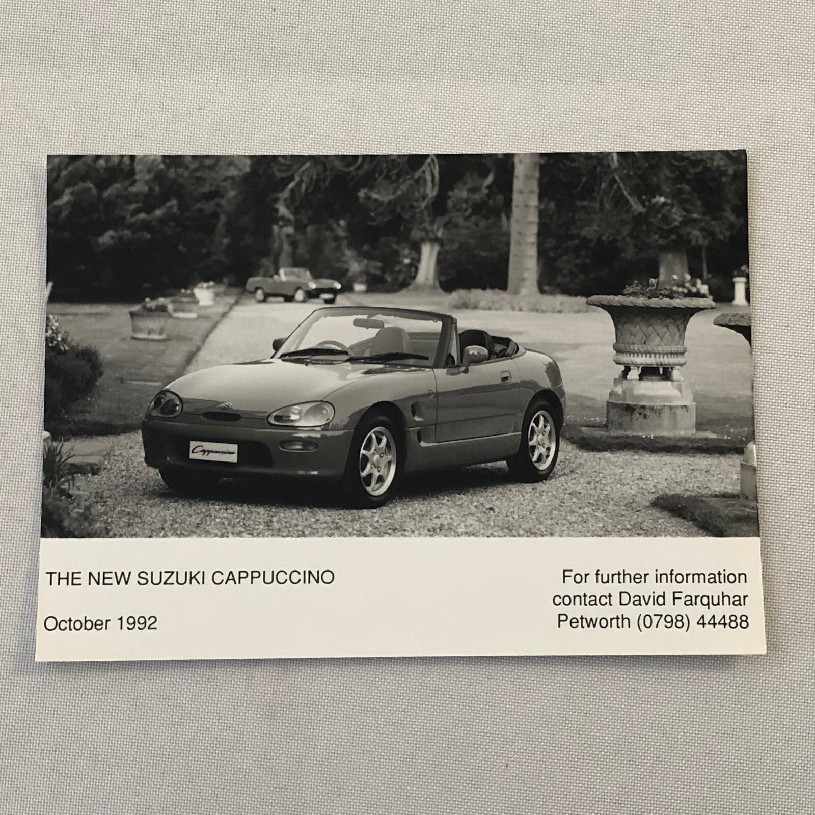 1992 1993 Suzuki Capuccino Car Factory Press Photo Photograph