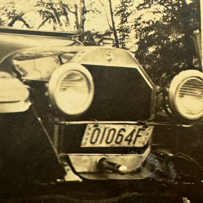 Vintage Automobile Photo Photograph Print Snapshot Antique Car Child Girl